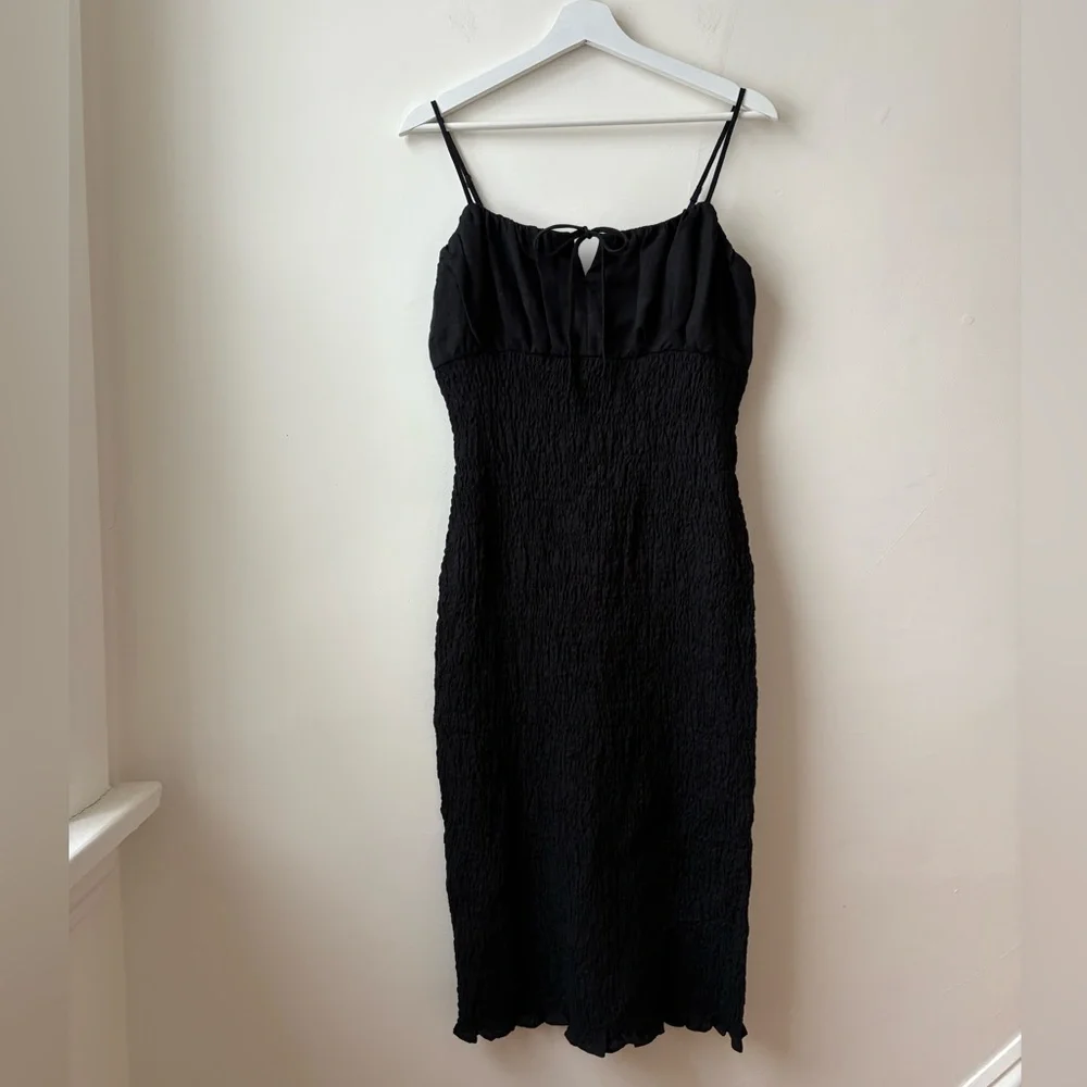 NWT J. Crew Black Linen Dress - Picture 11 of 12